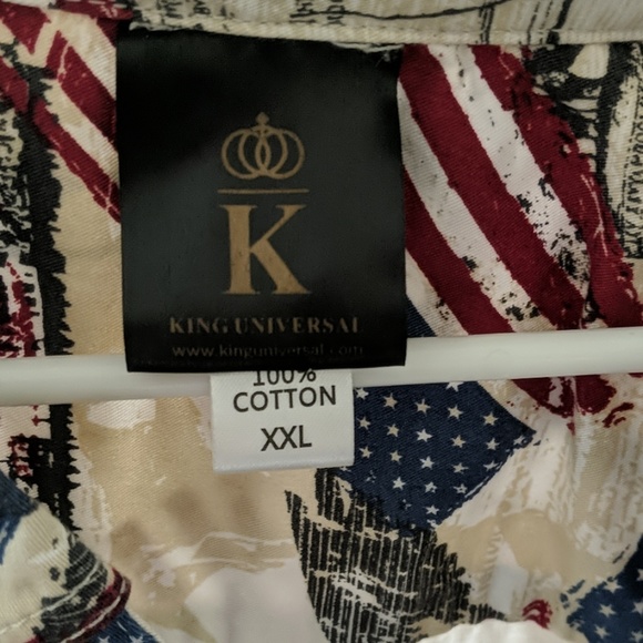 King universal 2XL Americana button-up shirt. - Picture 3 of 6